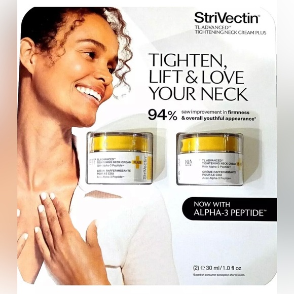StriVectin TL Advanced Tightening Neck Cream Plus 2 x 1 fl Oz (30 ml) Jars - Picture 1 of 2